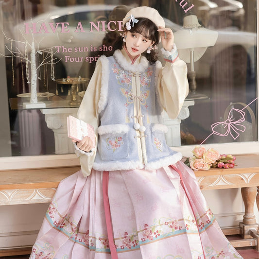 New Chinese Style Clothing Chunxin Dream Nuomitu "糯米兔" Women's Modern Hanfu Winter Autumn