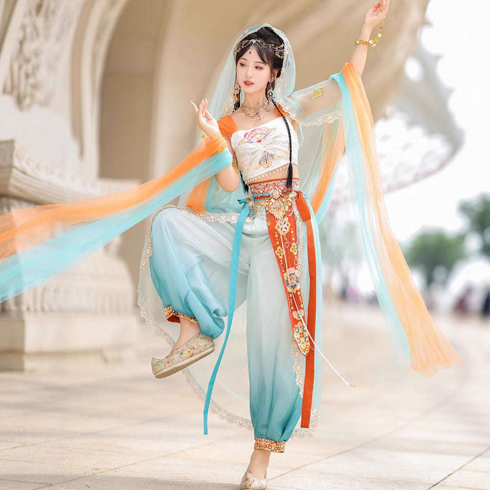 Chinese Hanfu Women's Dress Guiding Tianzhu 天竺 Xinjiang 西域