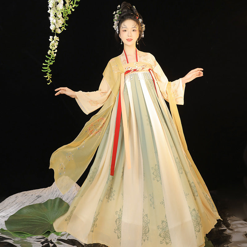 TANG Dynasty Dress Edai 娥黛 Women's Chest High Ruqun Spring Summer Autumn