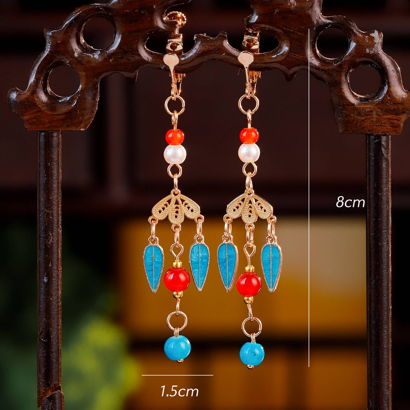 Traditional Chinese Earrings Ningwen 凝温 Hanfu Historical Royal Accessories