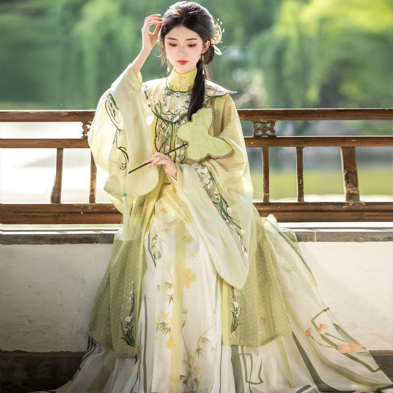 MING Dynasty Dress Women's Shuiyexiang 水夜香 Hanfu Spring Summer Autumn