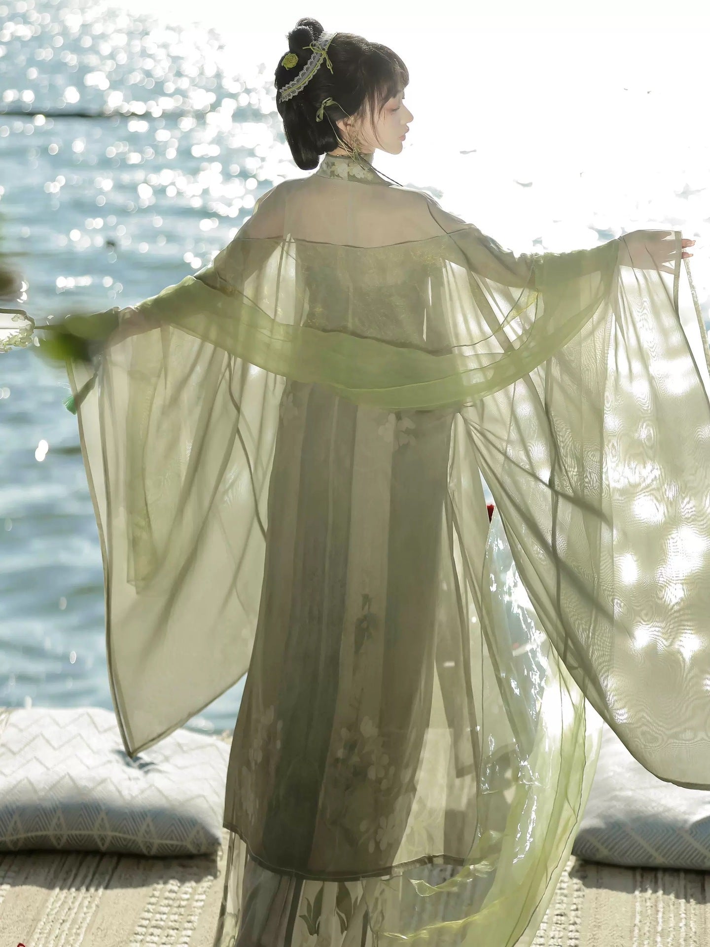 TANG Dynasty Hanfu Women's Angran 盎然 Skirt Spring Summer Autumn