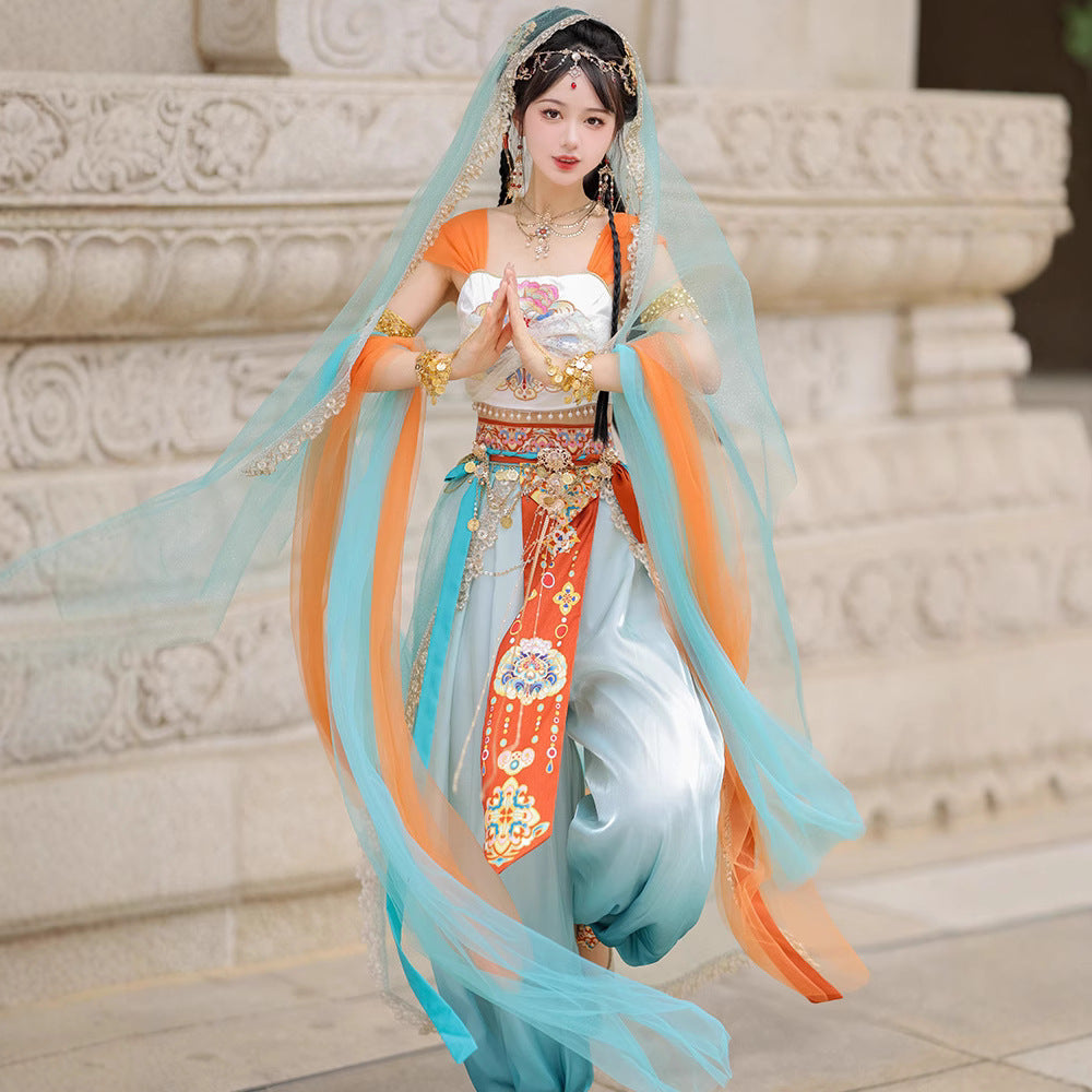 Chinese Hanfu Women's Dress Guiding Tianzhu 天竺 Xinjiang 西域