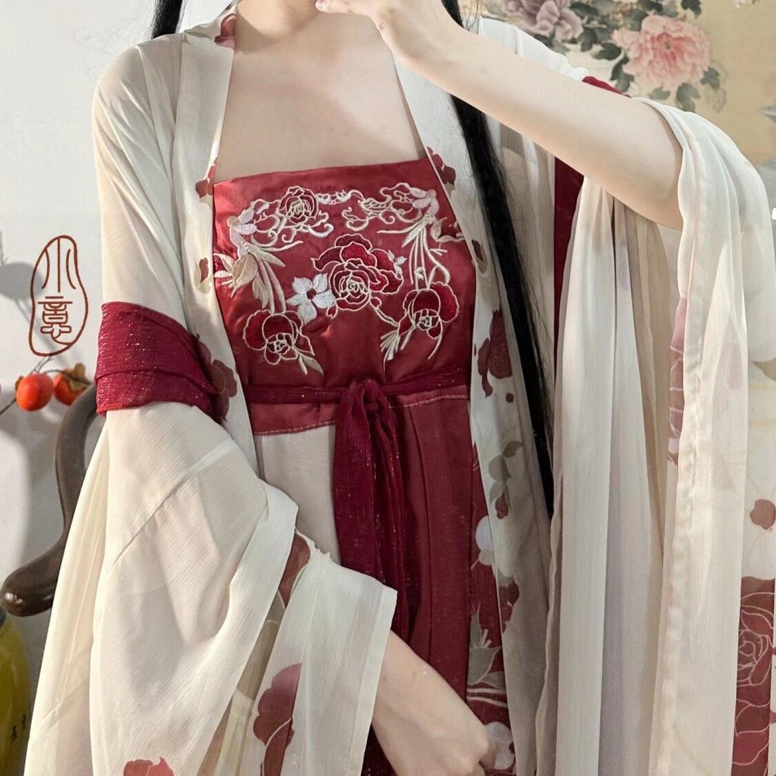 TANG Dynasty Dress Women's Zhuohua 灼华 Ruqun Spring Summer Autumn