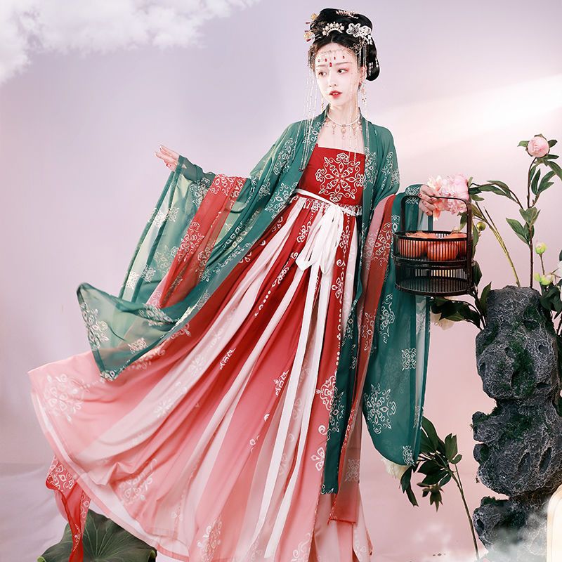 TANG Dynasty Hanfu Women's Fanhua Yu 繁花语 Skirt Spring Summer Autumn
