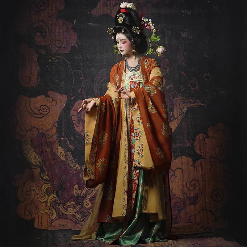 Chinese Hanfu Women's Dress Guiding Bodhisattva 引路菩萨 Dunhuang