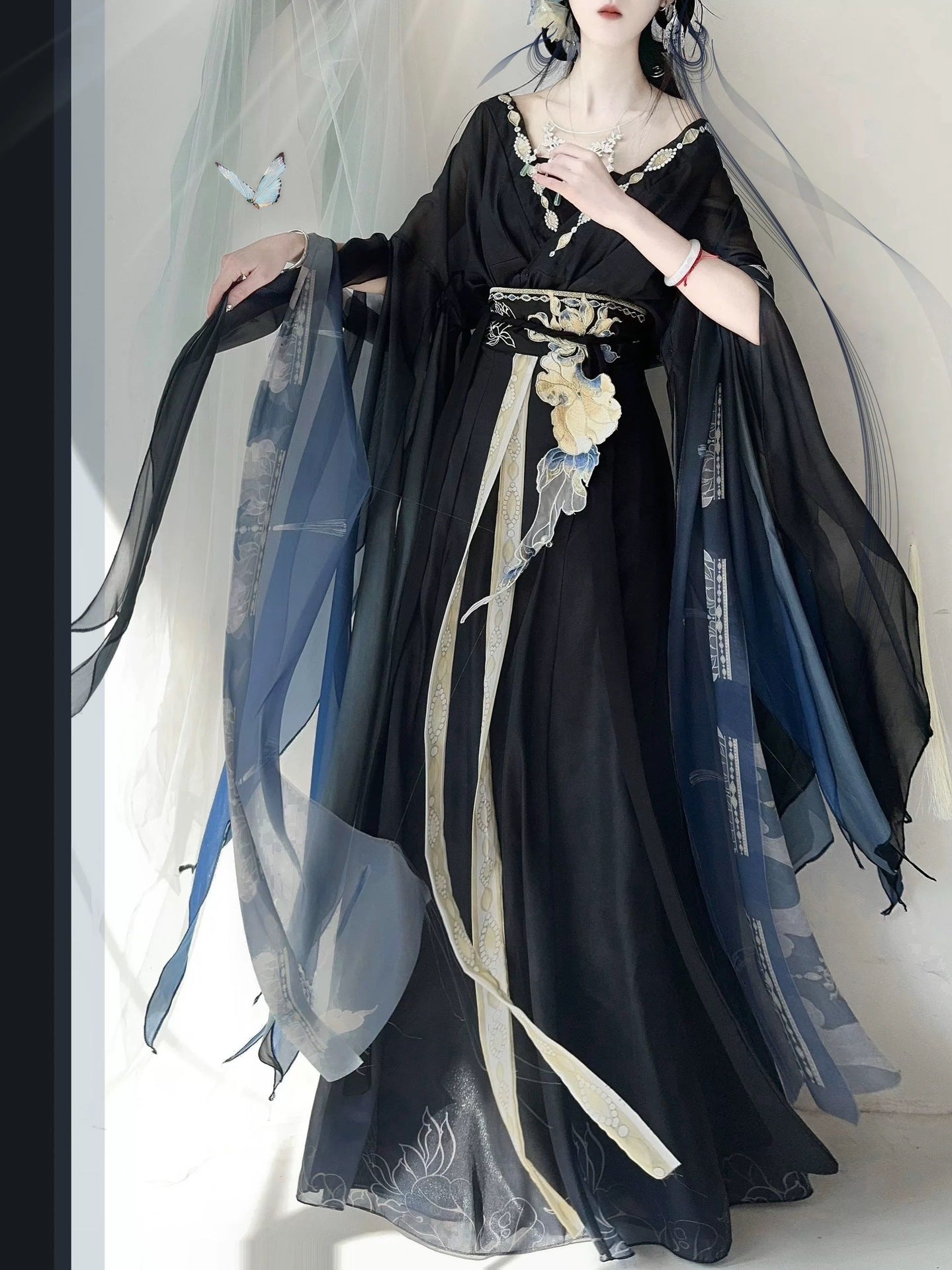 WEIJIN Dynasty Hanfu Women's Moli 墨璃 Skirt Spring Summer Autumn