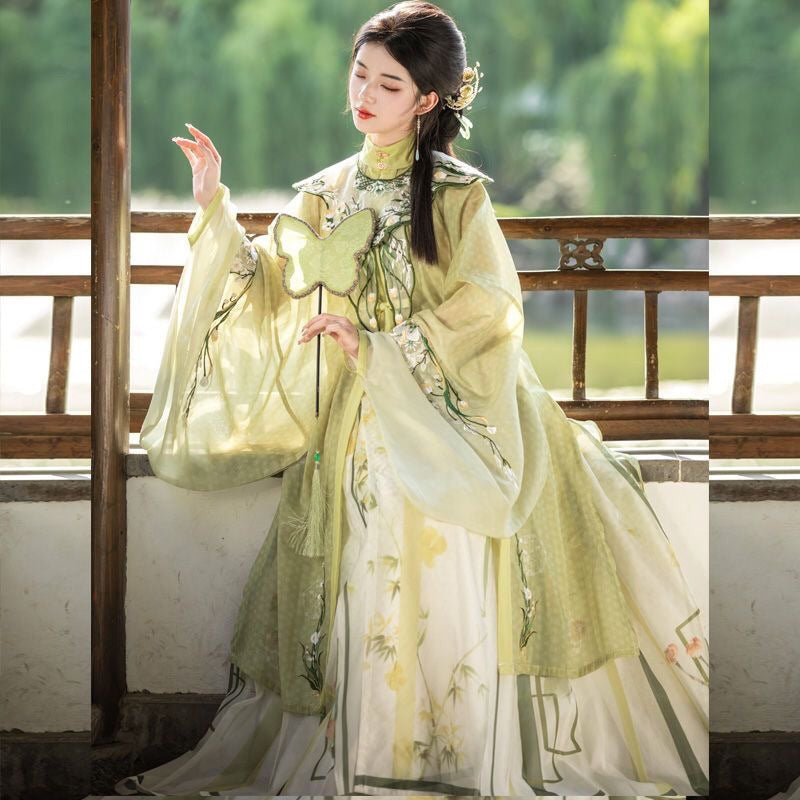 MING Dynasty Dress Women's Shuiyexiang 水夜香 Hanfu Spring Summer Autumn