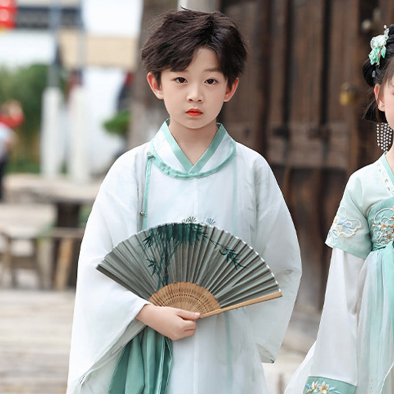 Children's Traditional Scholar Guoxue 国学 Suit Spring Summer Autumn