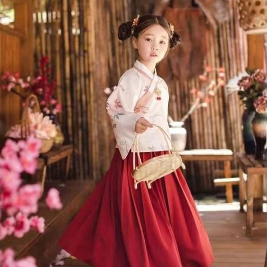 Children's Hanfu Caimei 采梅 Suit Spring  Autumn Winter