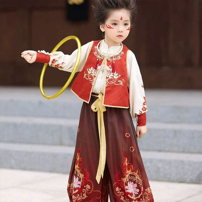 MYTH Children's Nezha 哪吒 Costume Boys Girls Animation Character Cosplay Outfits COS Clothing