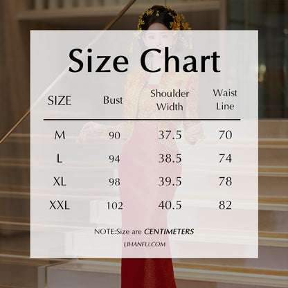Wedding Qipao Chinese Clothes Fengwu 凤舞 Women's Modern Gown Tea Ceremony Dress Hanfu Cheongsam