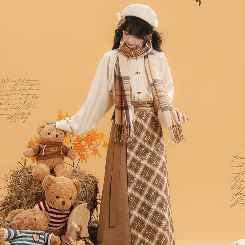 New Chinese Style Clothing Chunxin Dream Island "梦岛" Women's Modern  Hanfu Winter Autumn