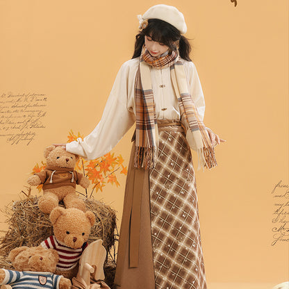 New Chinese Style Clothing Chunxin Dream Island "梦岛" Women's Modern  Hanfu Winter Autumn