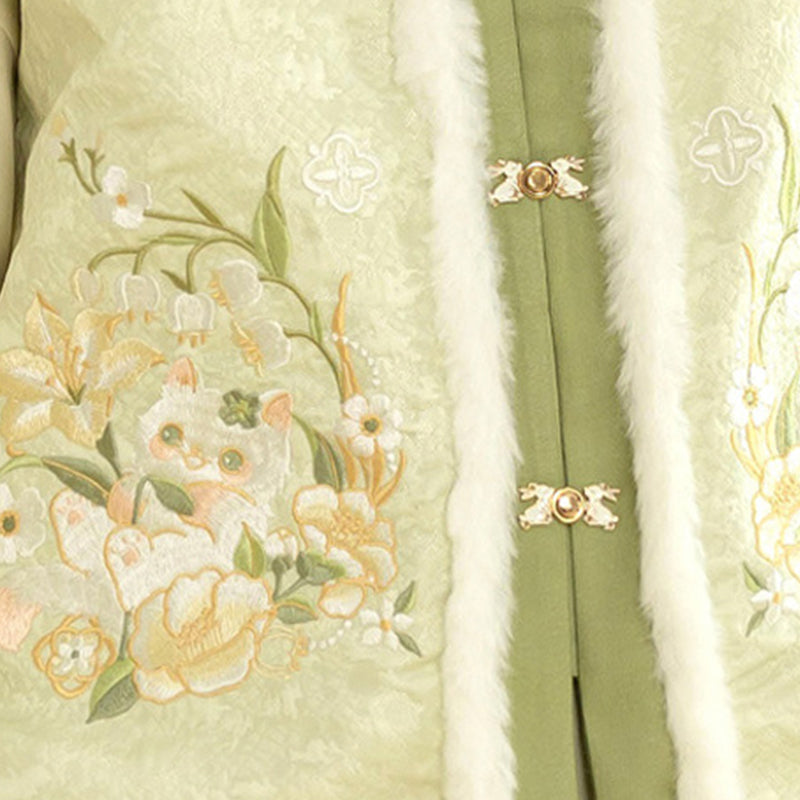 New Chinese Style Clothing Chunxin Huaxiayuemian "花下月眠" Women's Modern  Hanfu Winter Autumn