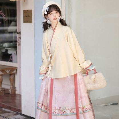 New Chinese Style Clothing Chunxin Dream Nuomitu "糯米兔" Women's Modern  Hanfu Winter Autumn