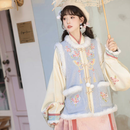 New Chinese Style Clothing Chunxin Dream Nuomitu "糯米兔" Women's Modern  Hanfu Winter Autumn
