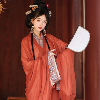 Warring States Clothing Women's Hanfu Clothing Mengyu 梦域 Spring Summer Autumn