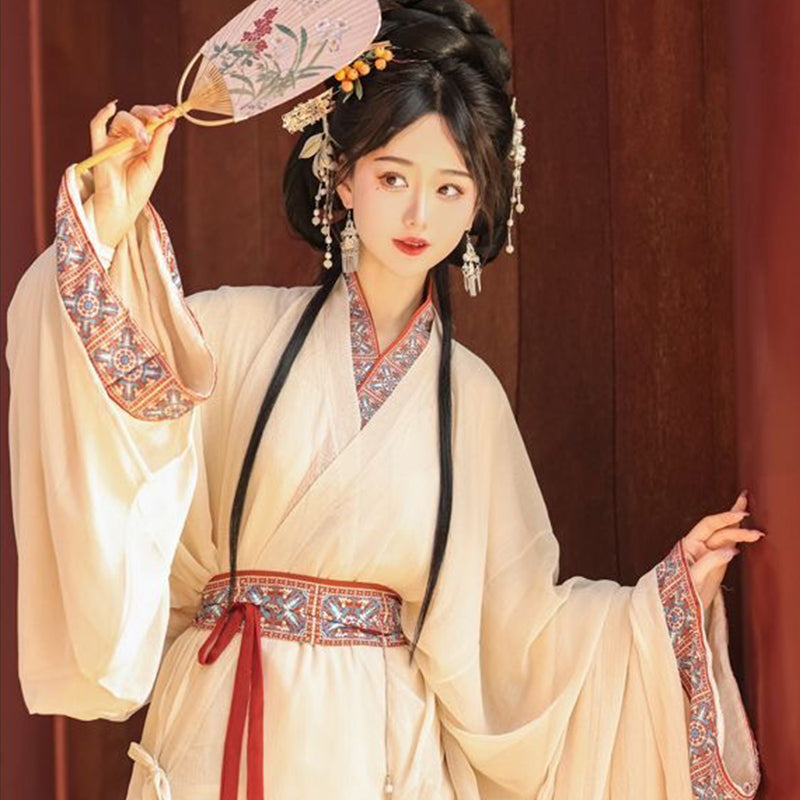 Warring States Clothing Women's Hanfu Clothing Mengyu 梦域 Spring Summer Autumn