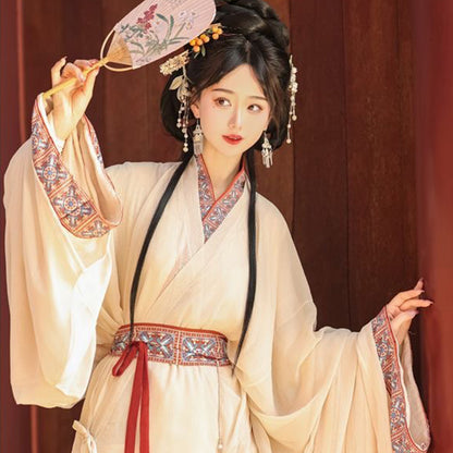 Warring States Clothing Women's Hanfu Clothing Mengyu 梦域 Spring Summer Autumn