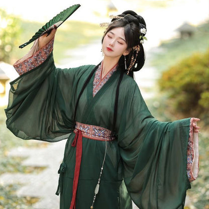 Warring States Clothing Women's Hanfu Clothing Mengyu 梦域 Spring Summer Autumn