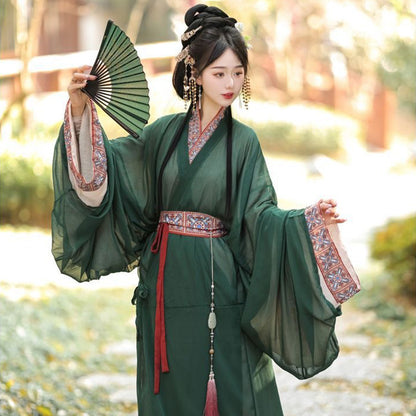 Warring States Clothing Women's Hanfu Clothing Mengyu 梦域 Spring Summer Autumn