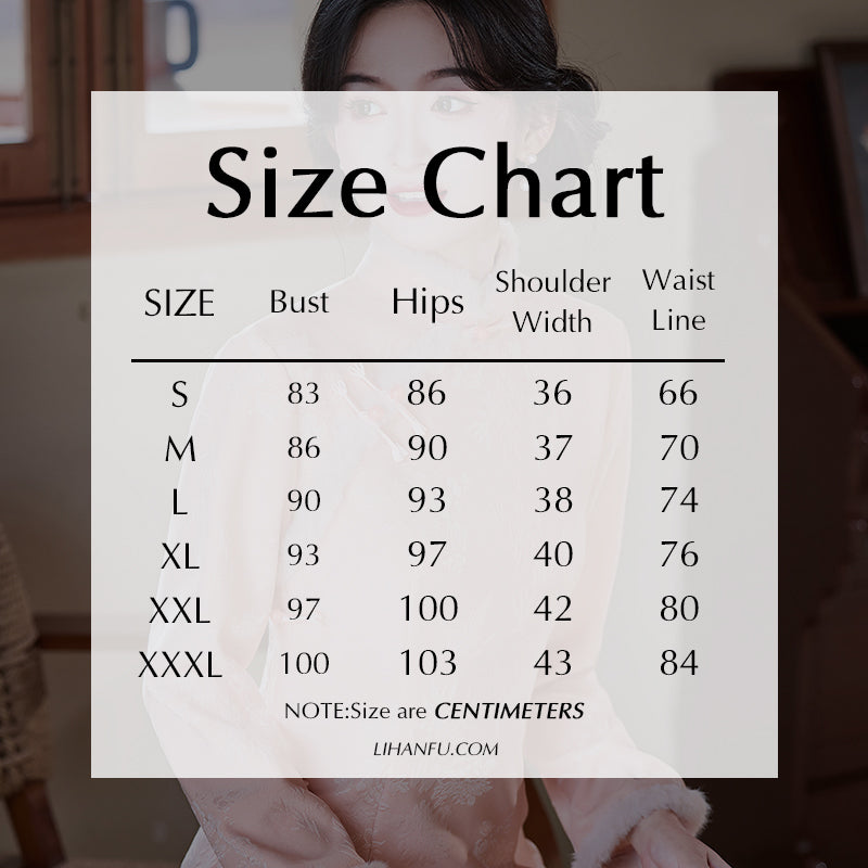 Women's Qipao Diefeiwu 蝶飞舞 Asian Dress Chinese Thicken Modern Hanfu Clothing Velvet Cheongsam