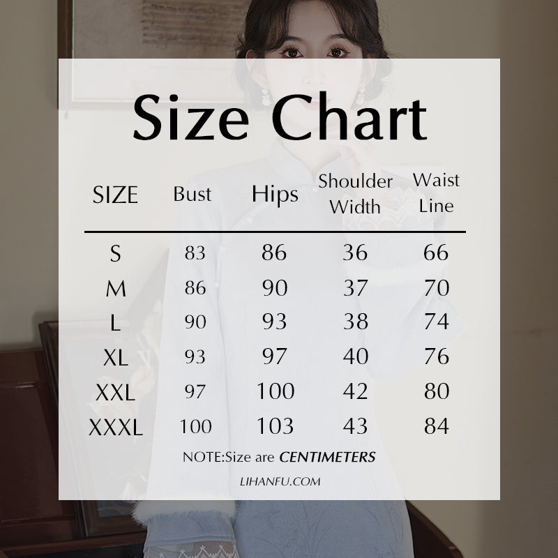 Women's Qipao Lanman 蓝蔓 Asian Dress Chinese Thicken Modern Hanfu Clothing Velvet Cheongsam