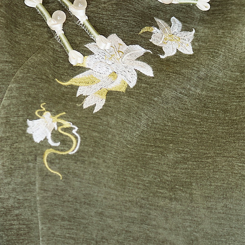 Women's Qipao Songxiang 松香 Asian Dress Chinese Thicken Modern Hanfu Clothing Velvet Cheongsam