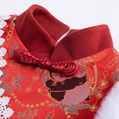 Children's Traditional Panda 熊猫 Clothing Chinese Girl's Lunar New Year Hanfu Dress