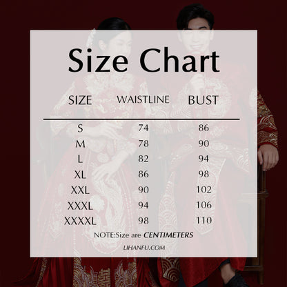 Chinese Wedding Long Sleeves Men Women Bainianhaohe 百年好合 Attire