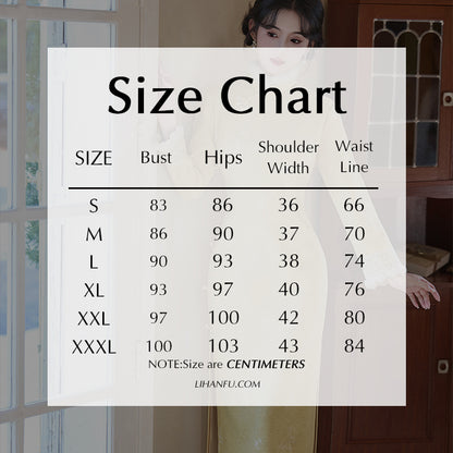 Women's Qipao Xiangling 香铃 Asian Thicken Dress Chinese Modern Hanfu Clothing Velvet Cheongsam Winter