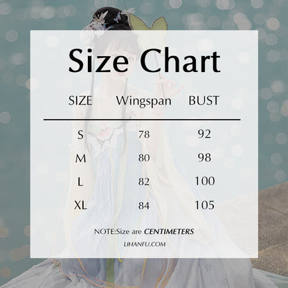 TANG Dynasty Dress Butterfly 蝴蝶 Women's Chest High Ruqun  Spring Summer Autumn