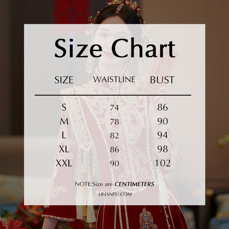 Women's Chinese Wedding Clothing Long Sleeves Biyue 闭月 Attire