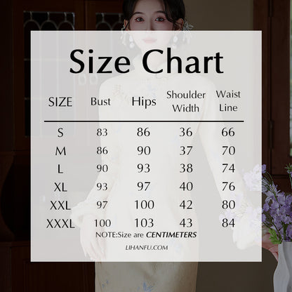 Women's Qipao Dielianhua 蝶恋花 Asian Thicken Dress Chinese Modern Hanfu Clothing Velvet Cheongsam Winter