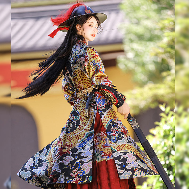 Ming Dynasty Dress Women Feiyu suit Hanfu Cos Clothing Qianhu 千户