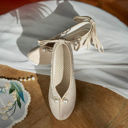 Women's Traditional Shoes Dengyun 登云 Chinese Increase Head Tilted Spring Summer Autumn Winter