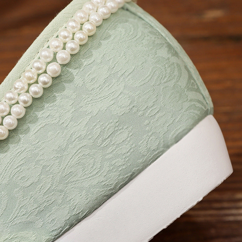 Women's Traditional Shoes Dengyun 登云 Chinese Increase Head Tilted Spring Summer Autumn Winter