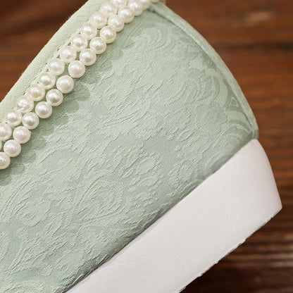 Women's Traditional Shoes Dengyun 登云 Chinese Increase Head Tilted Spring Summer Autumn Winter