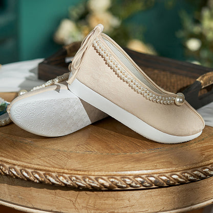 Women's Traditional Shoes Dengyun 登云 Chinese Increase Head Tilted Spring Summer Autumn Winter