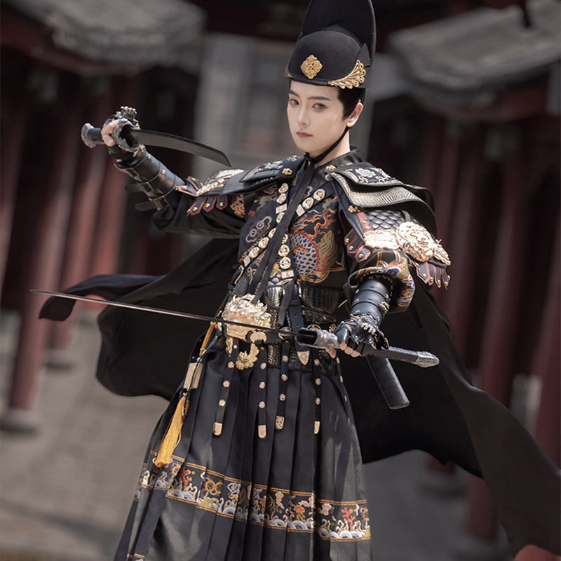 Ming Dynasty Dress Men Feiyu suit Hanfu Cos Clothing Male Longmenfeijia 龙门飞甲