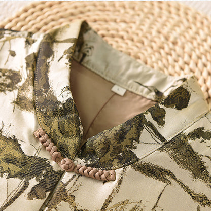 Thicken Vest Han Element Clothing Women's Moran 墨染 Modern Hanfu Thickened  Autumn Winter Spring