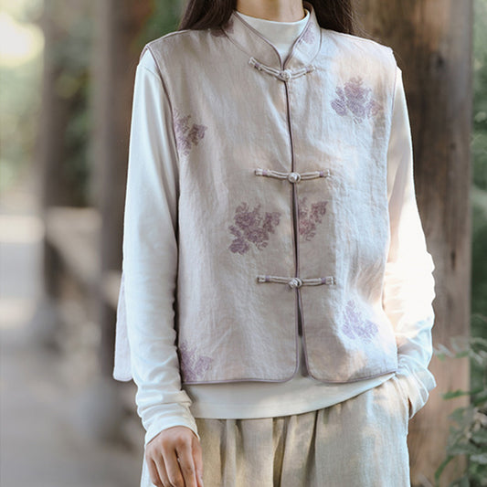 Thickened Vest Han Element Clothing Women's Pink Memory 粉色回忆 Modern Hanfu Autumn Winter