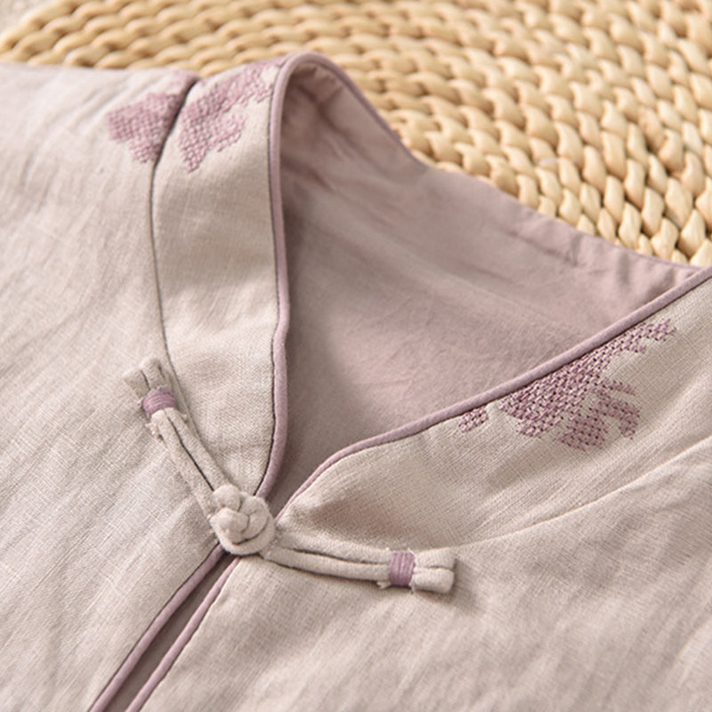 Thickened Vest Han Element Clothing Women's Pink Memory 粉色回忆 Modern Hanfu Autumn Winter