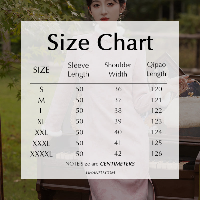 Chinese Modern Women's Qipao Dress Clothing Fanglanxiu 芳兰秀  Cheongsam Winter Thicken Velvet