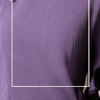 Women's Qipao Shixu 时叙 Asian Thicken Dress Chinese Modern Hanfu Clothing Velvet Cheongsam Winter