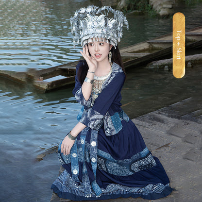 Nationality Chinese Culture Clothing Miao Xiangxi 湘西