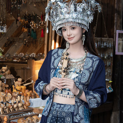 Nationality Chinese Culture Clothing Miao Xiangxi 湘西