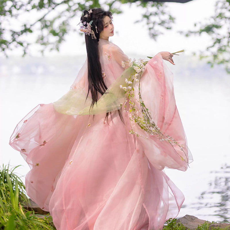 TANG Dynasty Clothing Dress Women's Huashen 花神 Traditional Hanfu Spring Summer Autumn