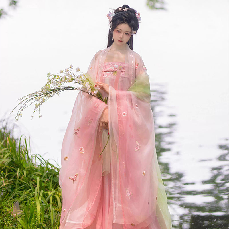 TANG Dynasty Clothing Dress Women's Huashen 花神 Traditional Hanfu Spring Summer Autumn